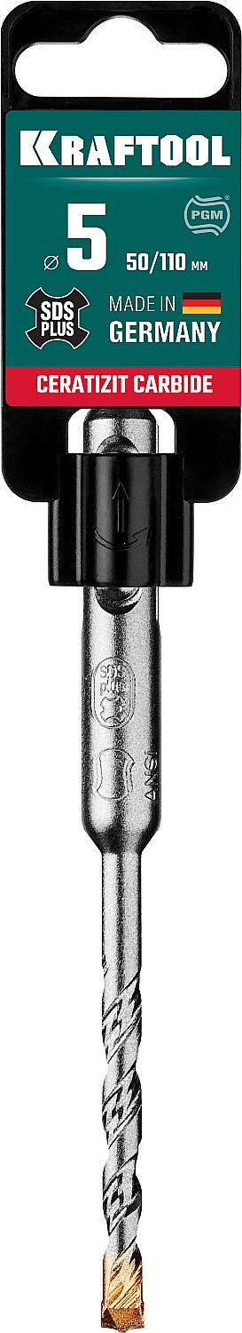 KRAFTOOL Ceratizit Carbide, 5 х 110 мм, SDS-plus бур (29320-110-05)