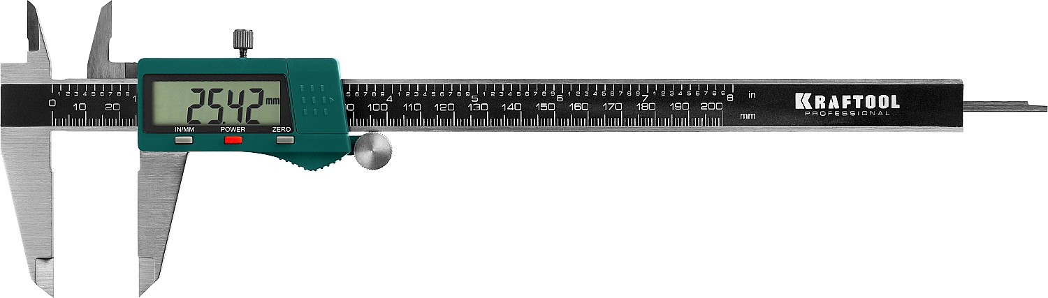 KRAFTOOL 200 мм, высокоточный, металлический электронный штангенциркуль (34460-200)