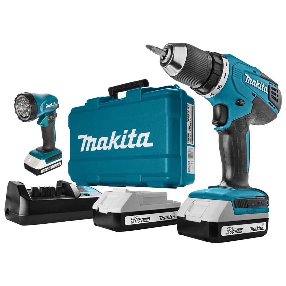 Шуруповерт аккумуляторный Makita DF457DWLE