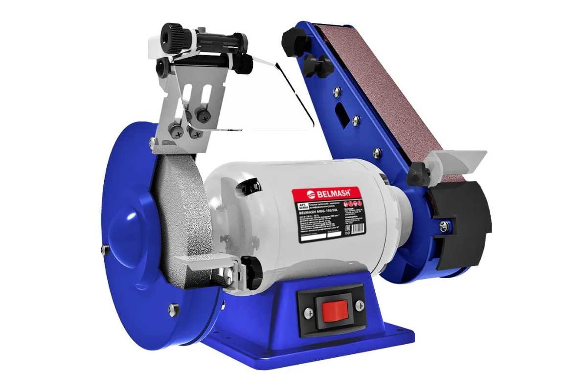 Станок заточной с ленточно-шлифовальным узлом BELMASH MBG-150/50L
