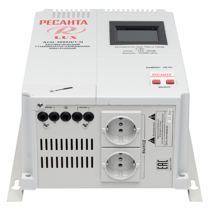 Стабилизатор напряжения Ресанта Lux АСН-3000Н/1-Ц