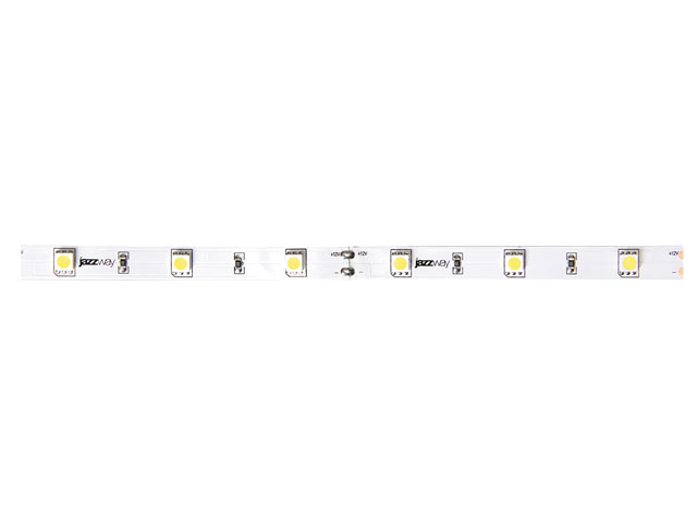 Лента светодиодная PLS-5050/60 (14.4 Вт/м, 720-900 Лм/м, RGB, IP20, 12В (5 м в уп.) JAZZWAY (60 диод/м, 10 мм) (1001955)