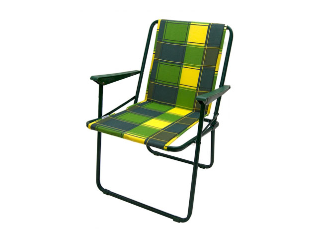Кресло складное "Фольварк" жесткий ОЛЬСА (Максимальная нагрузка - 110 кг, натяжная ткань без поролона) (с564/82-67)