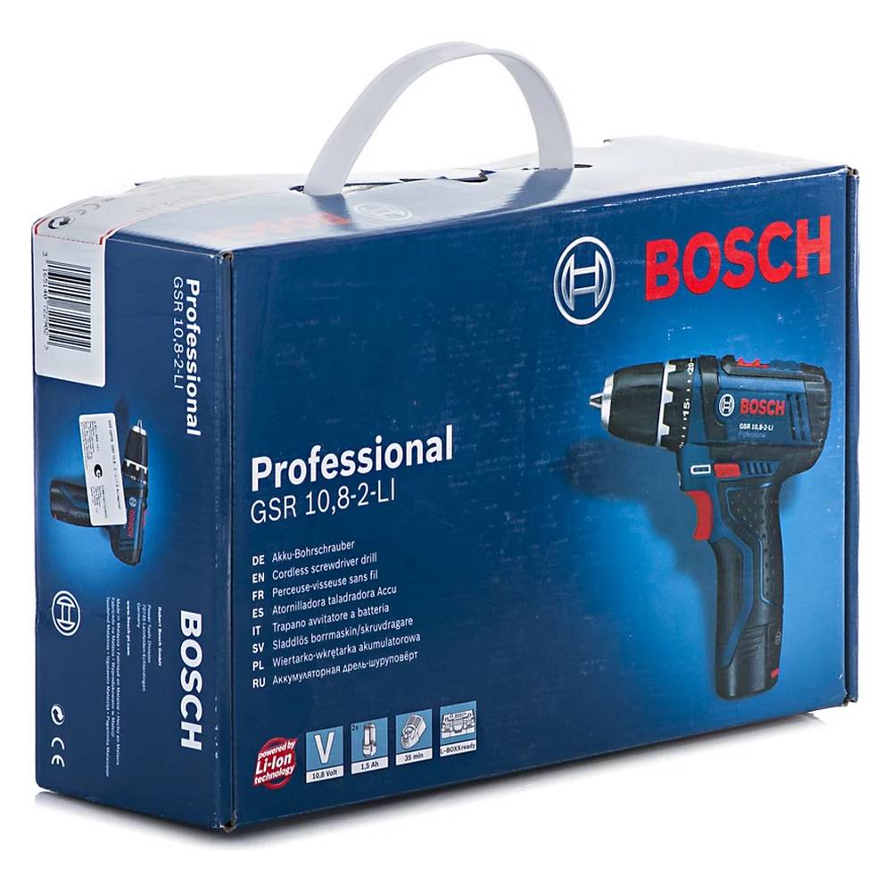 Шуруповерт аккумуляторный Bosch GSR 10,8-LI шестигранник (картон)