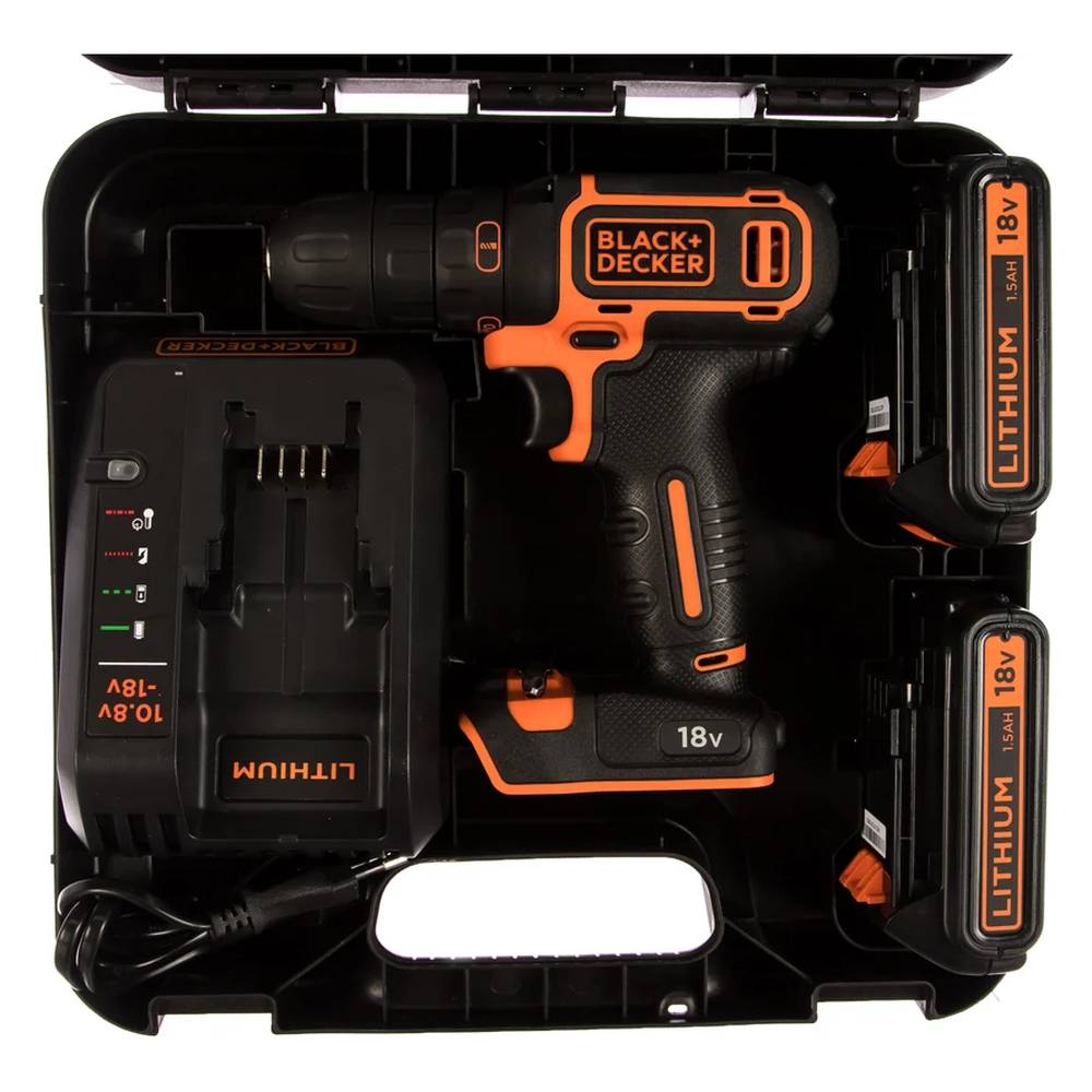 Шуруповерт аккумуляторный ударный B&D BDCDC18KB