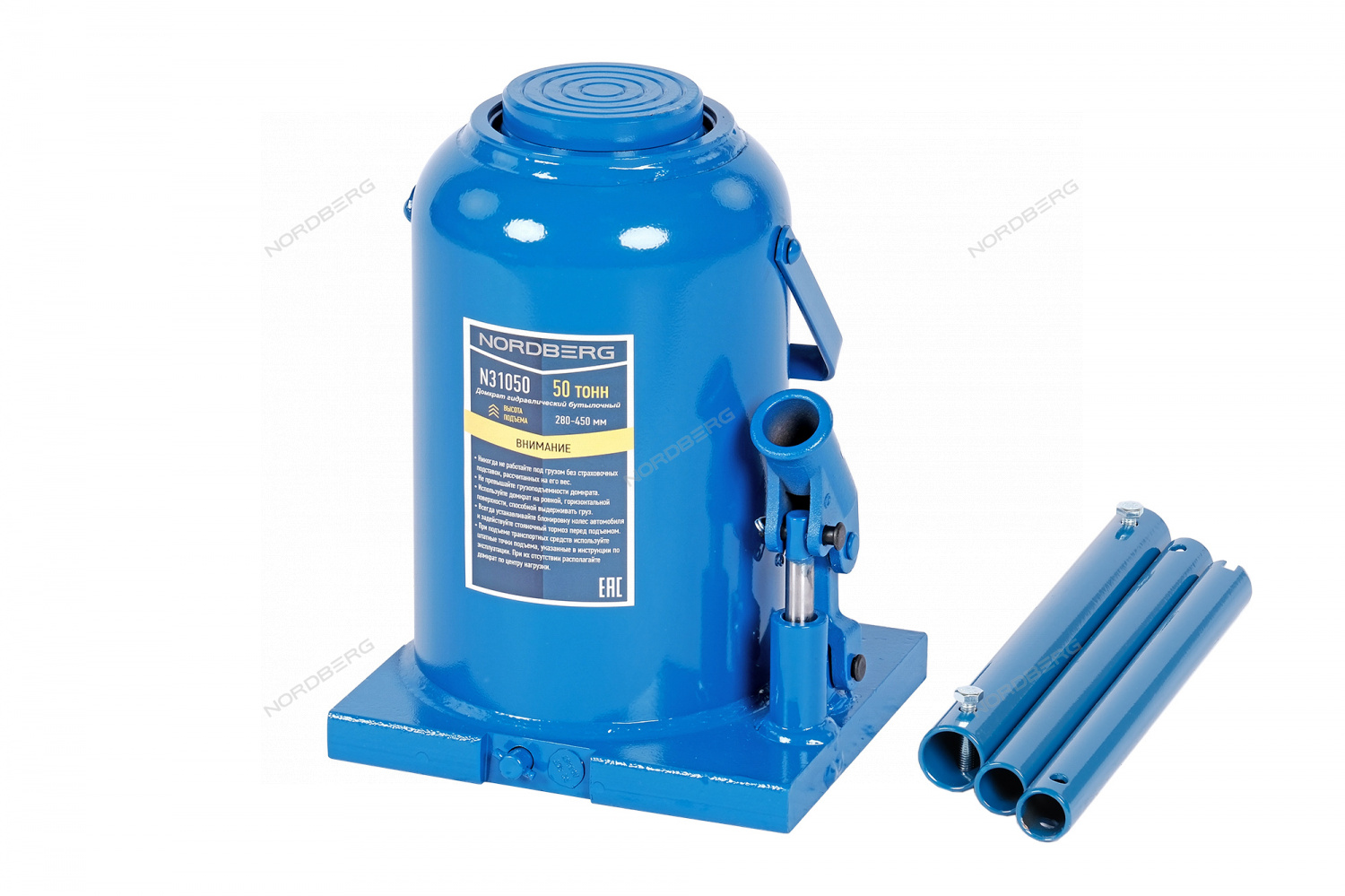 Домкрат бутылочный NORDBERG N31050 50 т