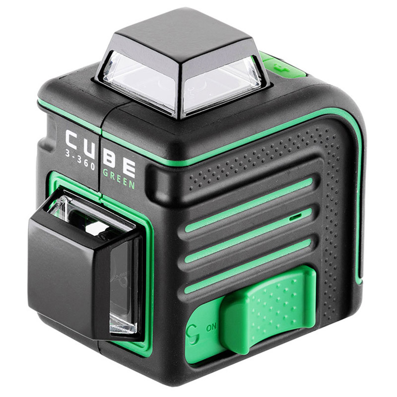 Уровень лазерный ADA CUBE 3-360 GREEN Basic Edition+Штатив-штанга ADA SILVER PLUS в компл.с треногой