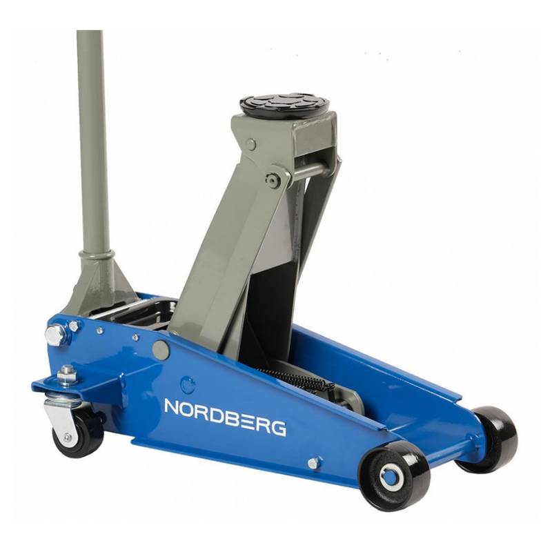 Домкрат подкатной с резиновой насадкой, быстрый подъем NORDBERG N32030 3 т