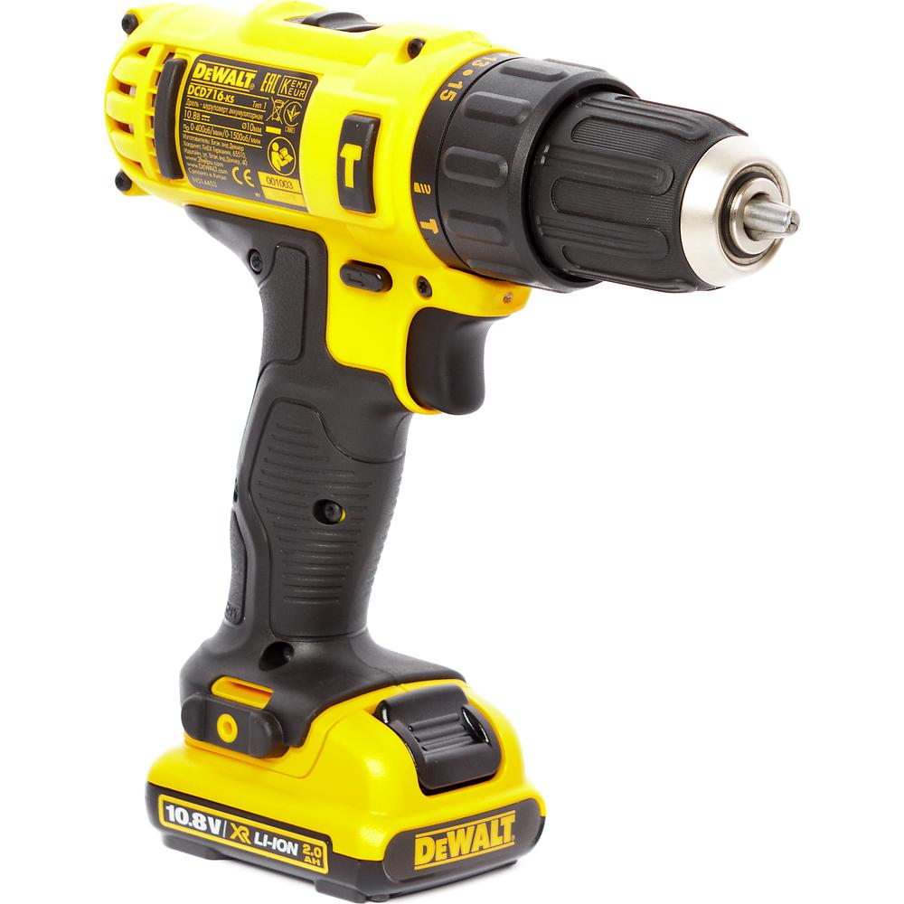 Шуруповерт аккумуляторный DeWalt DCD716D2-QW