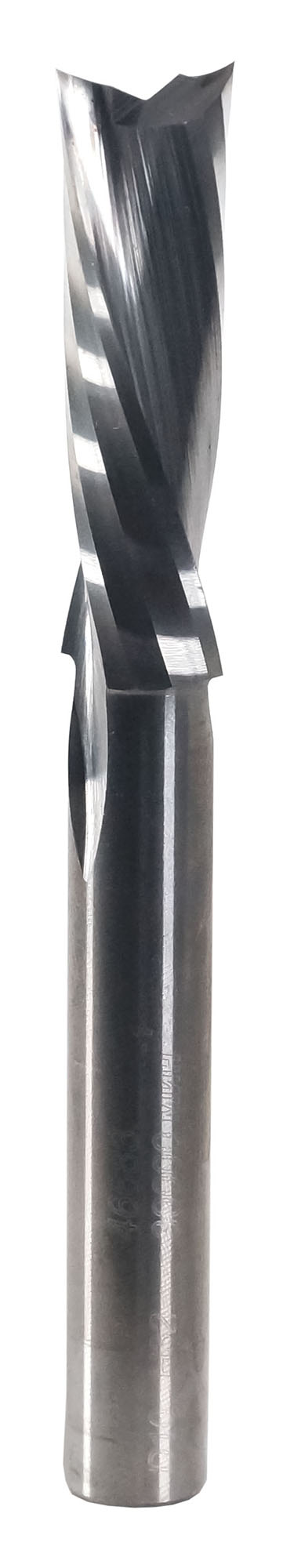 Фреза спиральная с двумя режущими гранями, нижний рез Ø 10х32 мм хвостовик 8 мм Энкор (46683)