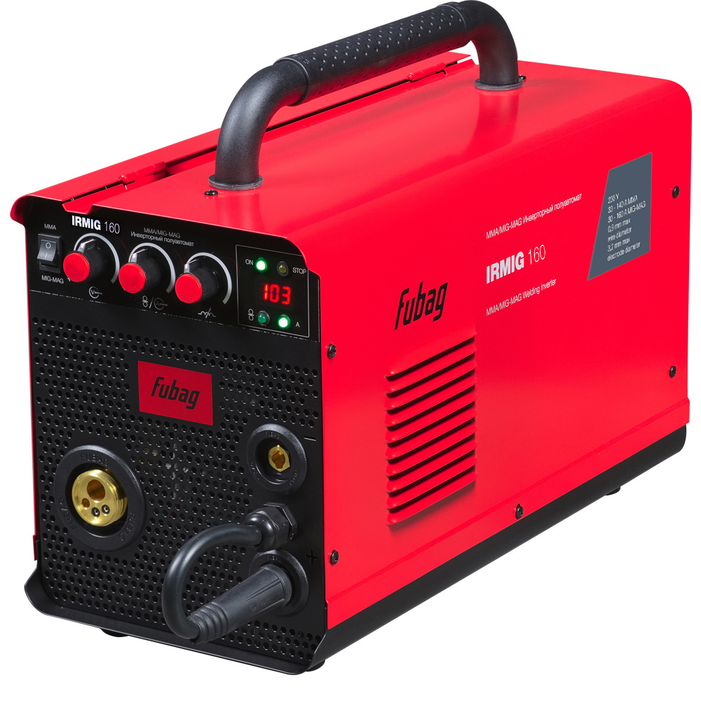 FUBAG Сварочный инверторный полуавтомат IRMIG 160 с горелкой 150 А в комплекте