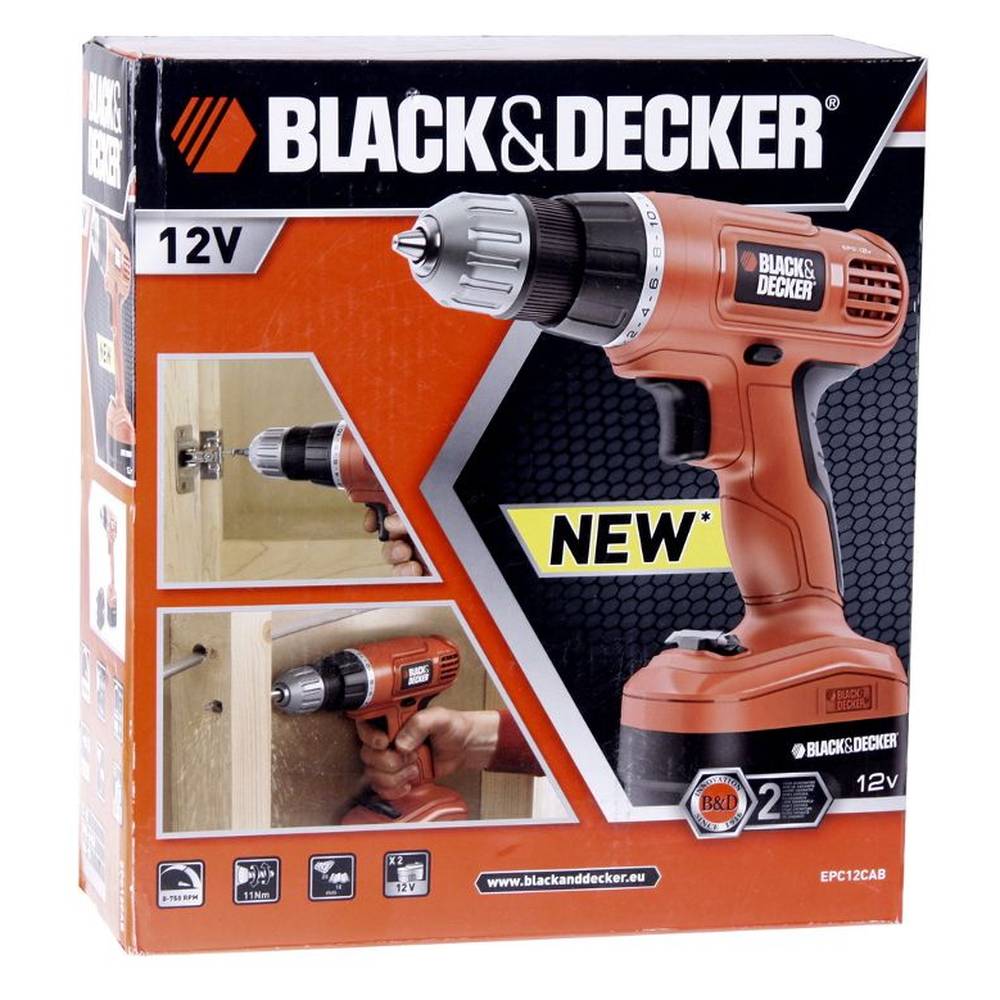 Шуруповерт аккумуляторный B&D EPC 12 CAB