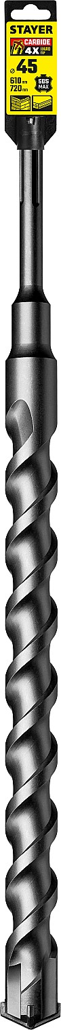 STAYER Hercules-4Х, 45 x 610/720 мм, SDS-max бур, Professional (29370-610-45)