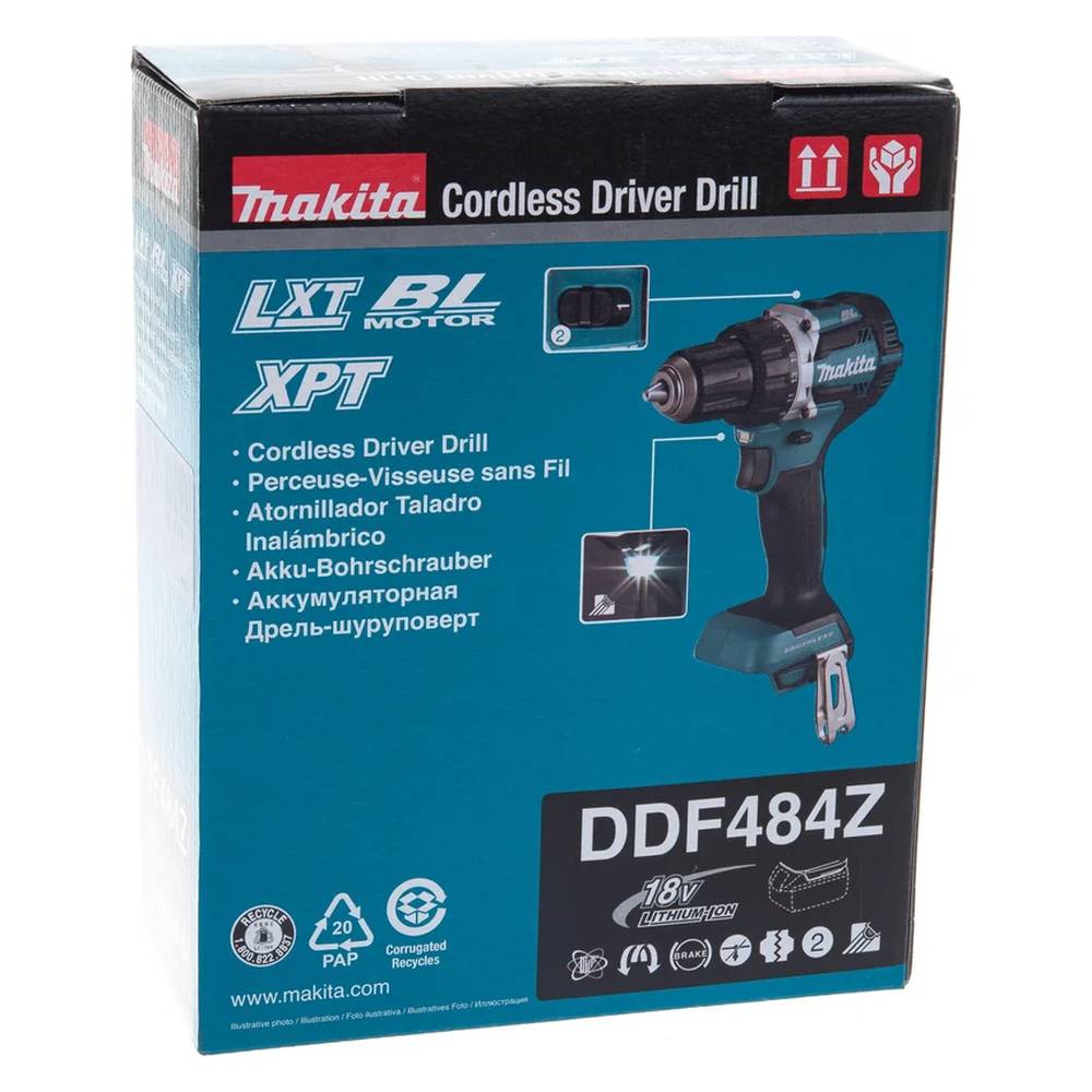 Шуруповерт аккумуляторный Makita DDF484Z (без акк, без з/у)
