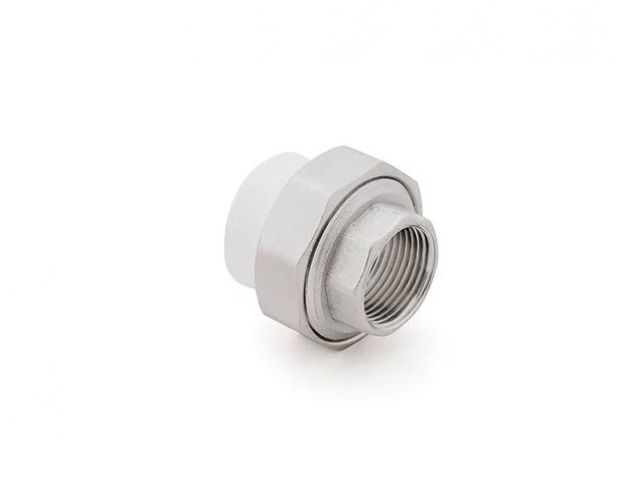 Американка ПП вунтр. резьба 20х3/4", бел. РТП ( Соединение разборное внутренняя резьба полипропиленовое) (10616) (РосТурПласт)
