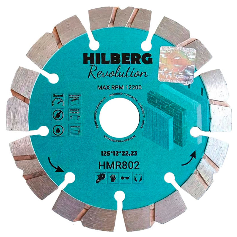Диск алмазный Hilberg 125*22,23*12 Revolution HMR802