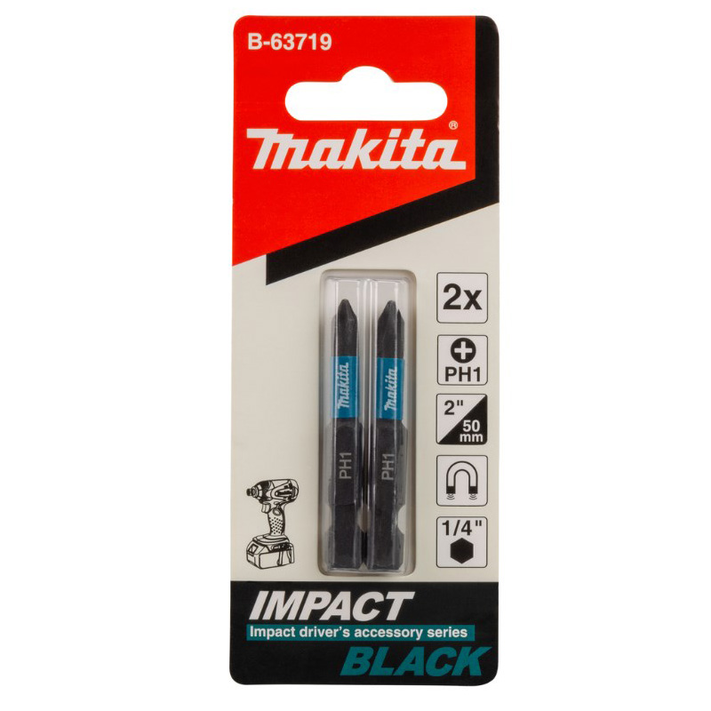 Насадка Makita Impact Black PH1, 50 мм, E-form (MZ), 2 шт.