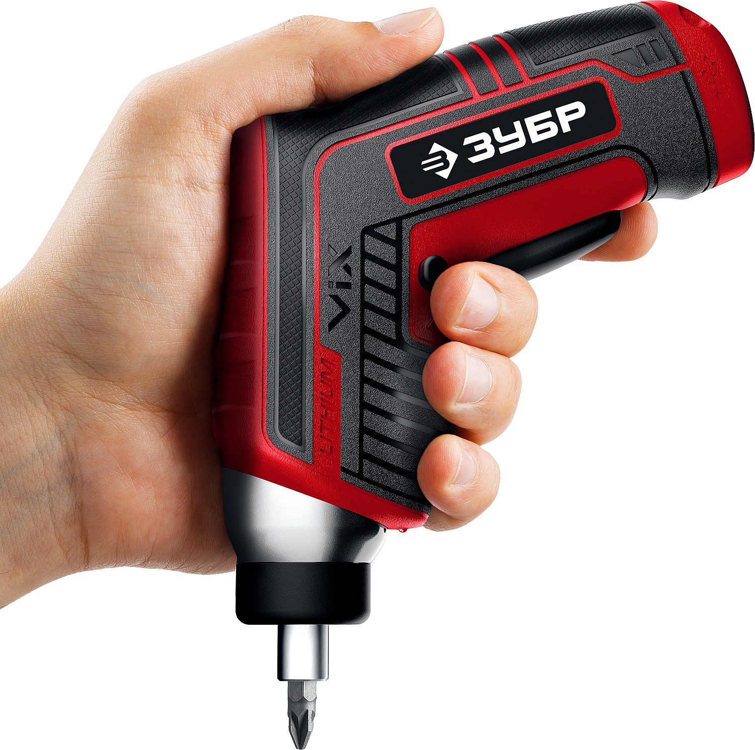 ЗУБР ViX 3.6 В, аккумуляторная отвертка, 10 бит (ЗО-Е-3.6 Ли)