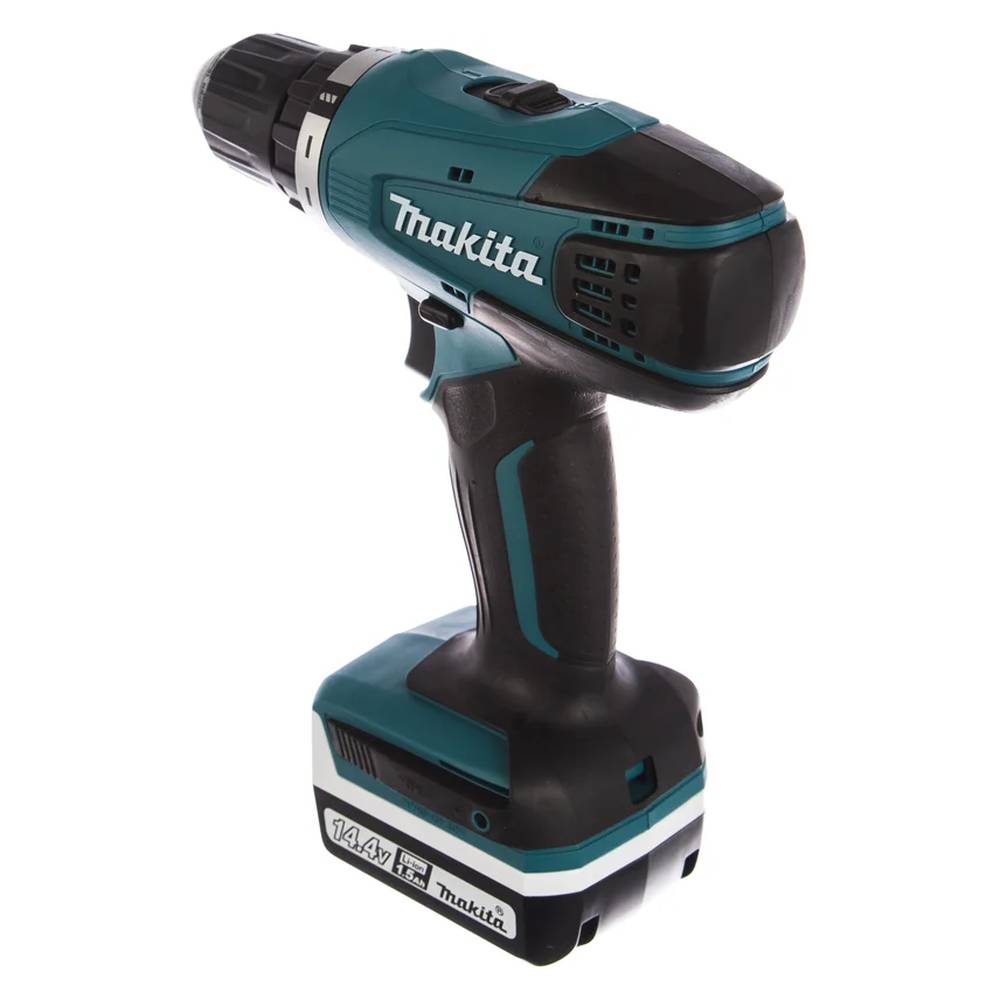Шуруповерт аккумуляторный Makita DF347DWE+набор бит