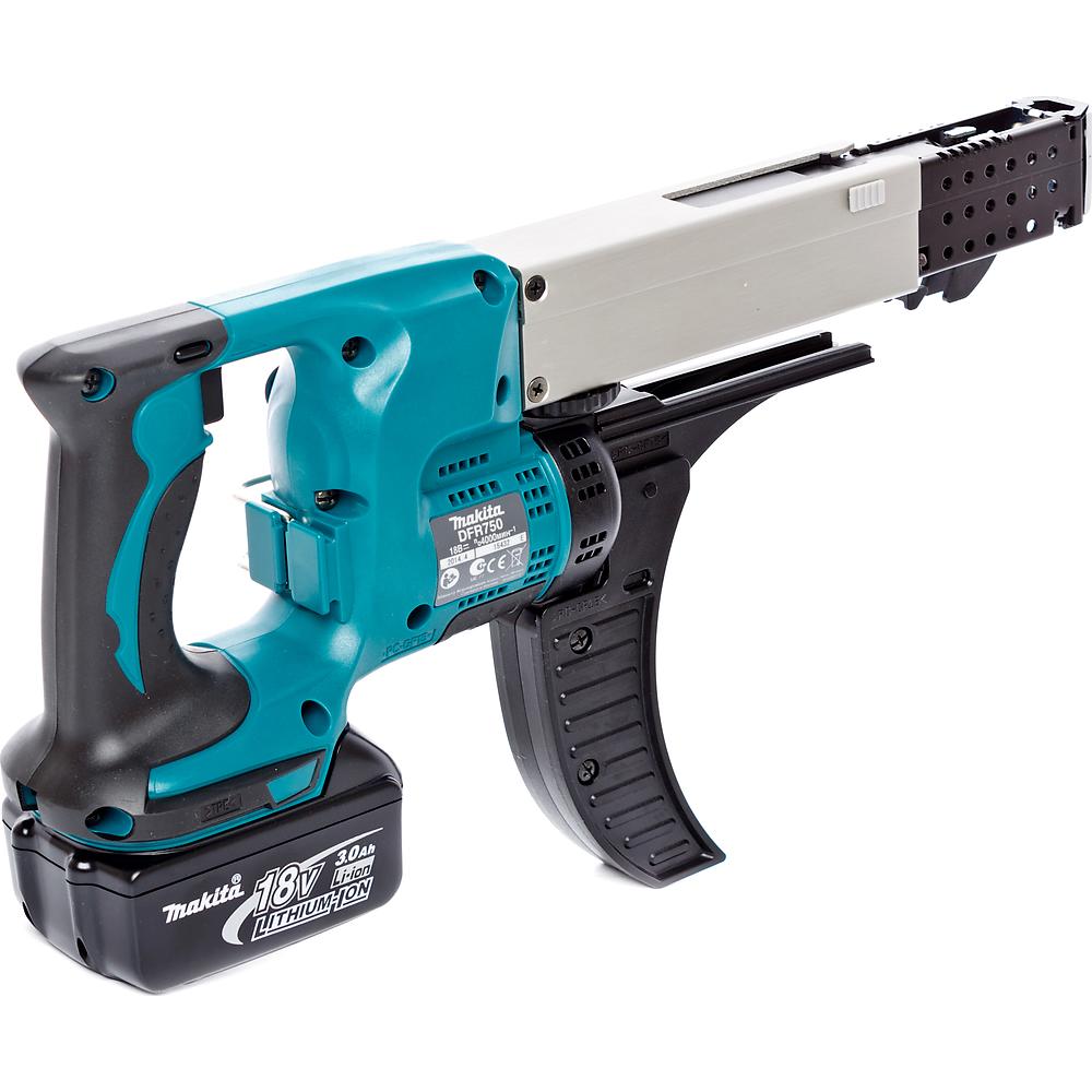 Шуруповерт аккумуляторный магазинный Makita DFR750RFE