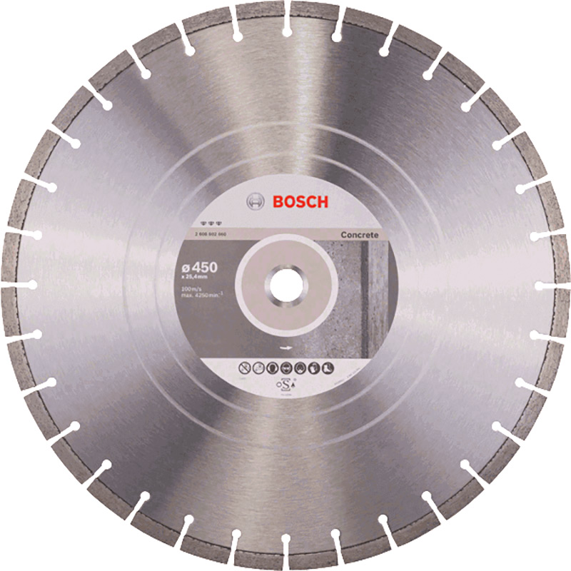 Круг алмазный Bosch Ф450х25,4 Bf Concrete (660)
