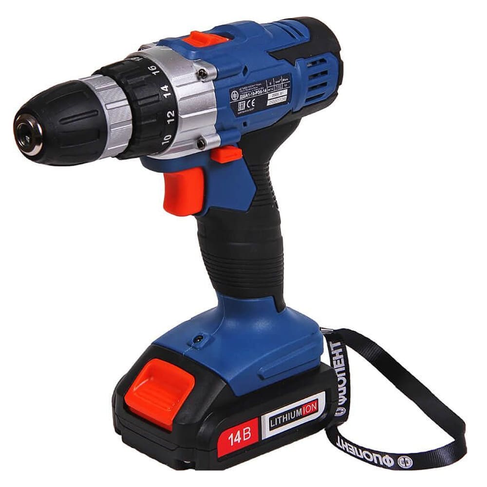 Шуруповерт аккумуляторный ФИОЛЕНТ "Professional" ДША1-10-РЭ5-14В (в кейсе)