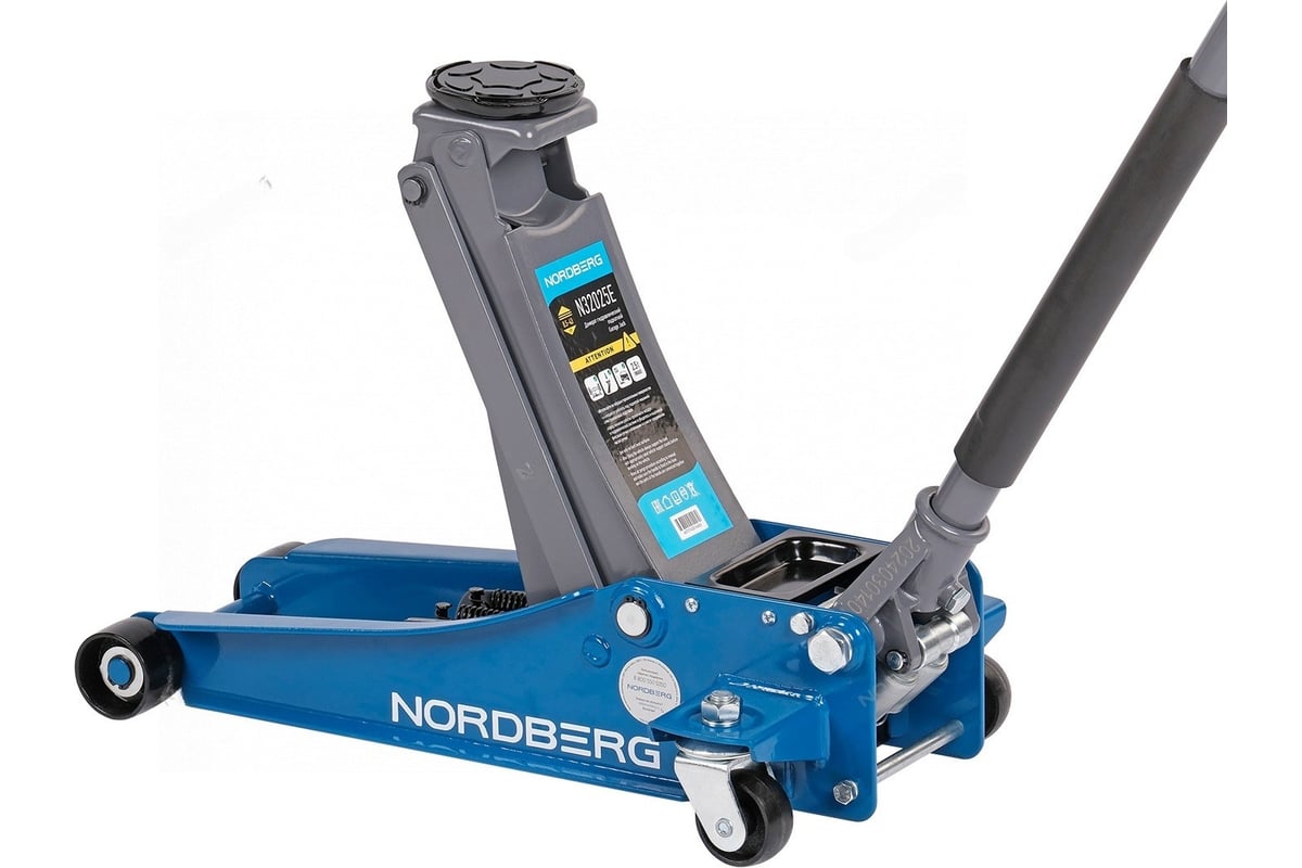 Домкрат подкатной 2,5 т с резиновой насадкой NORDBERG N32025E