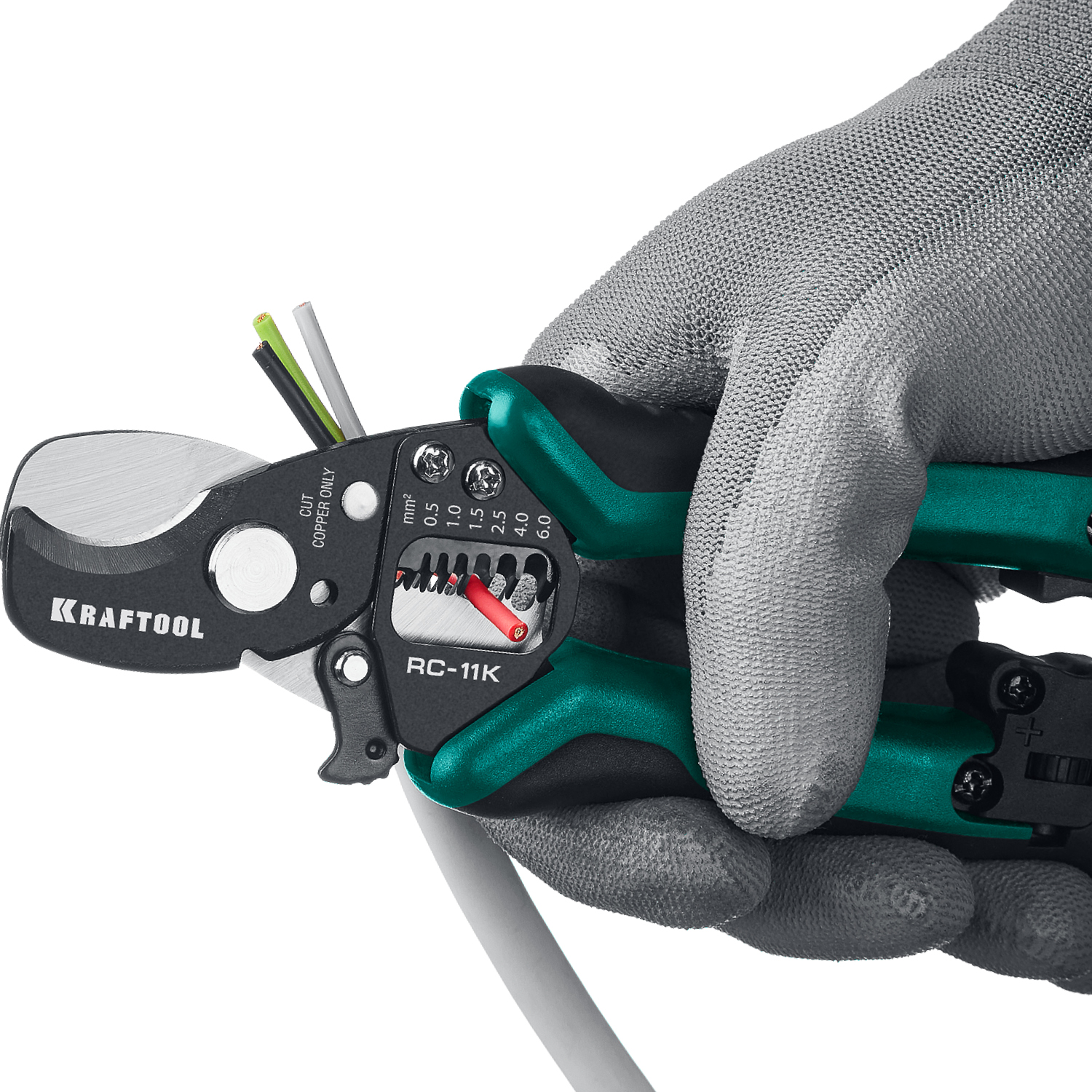 KRAFTOOL RC-11 K, 3 в 1, кабельные ножницы (22696-3)