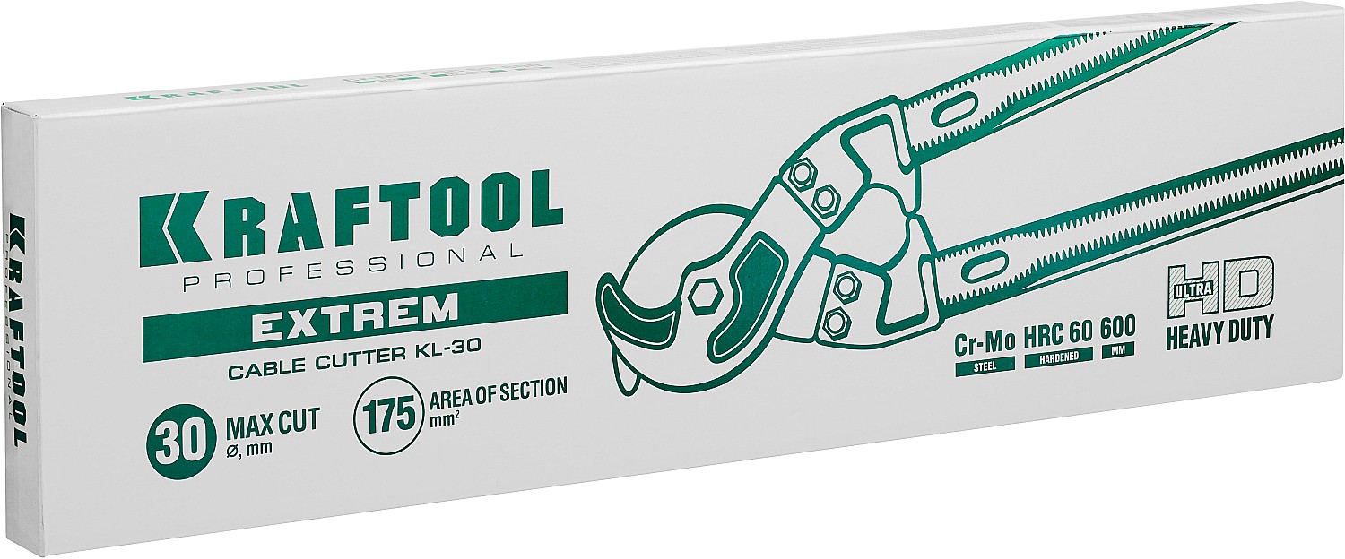 KRAFTOOL Extrem KL-30, кабелерез (23349-30)+N1237:O1249O1236:O1249