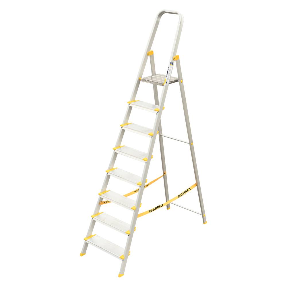 Стремянка Алюмет алюминиевая профессиональная 8 ступеней