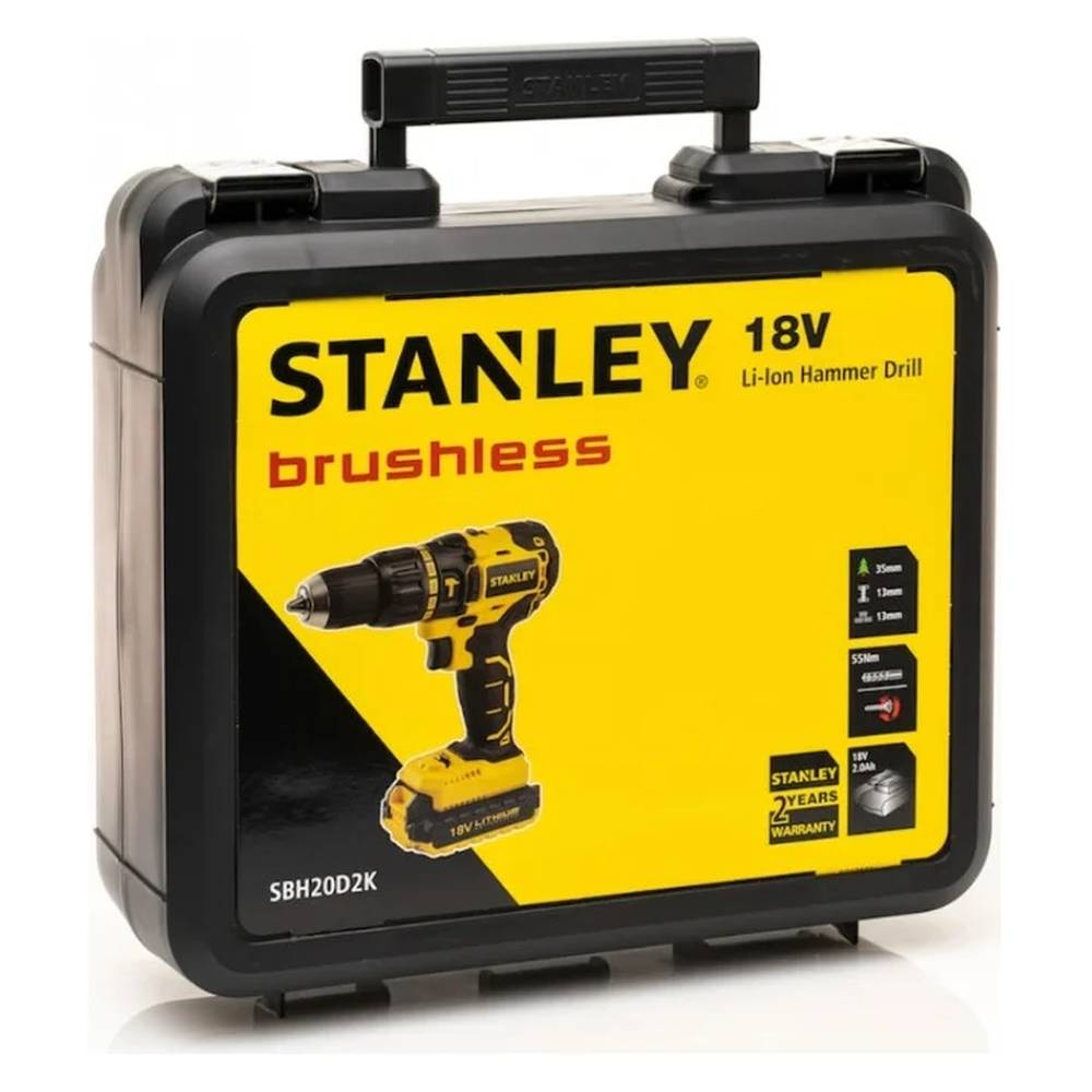 Шуруповерт аккумуляторный ударный Stanley SBH20D2K