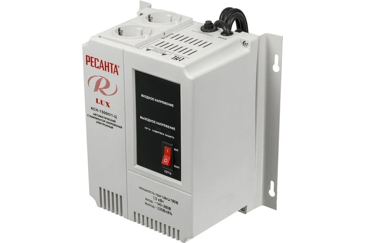 Стабилизатор напряжения серии LUX Ресанта АСН-1500Н/1-Ц