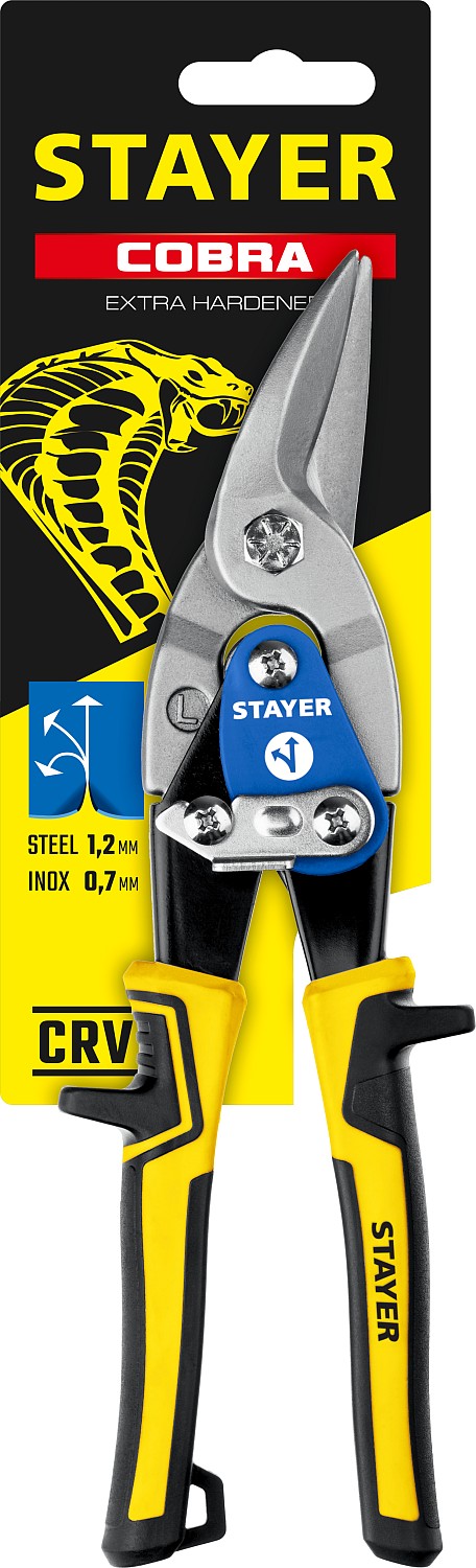 STAYER Cobra, 250 мм, левые ножницы по металлу (23055-L)