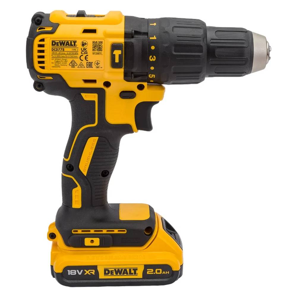 Шуруповерт аккумуляторный DeWalt DCD778D2T