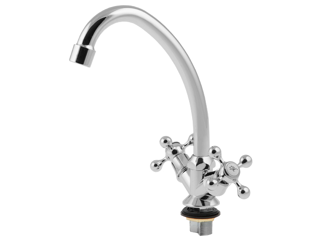 Смеситель для кухни вентильный, серия 150 eCon (Поворотный излив) (EC0154) (A-five)