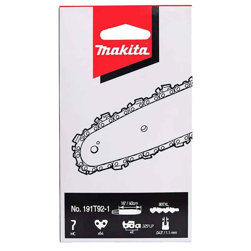 Цепь Makita 40см/16", шаг0,325"LP, паз 1,1мм, 64 звена, 80TXL