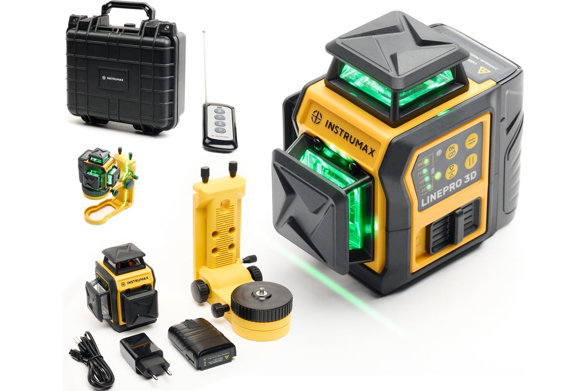 Уровень лазерный INSTRUMAX LINEPRO 3D Professional SET