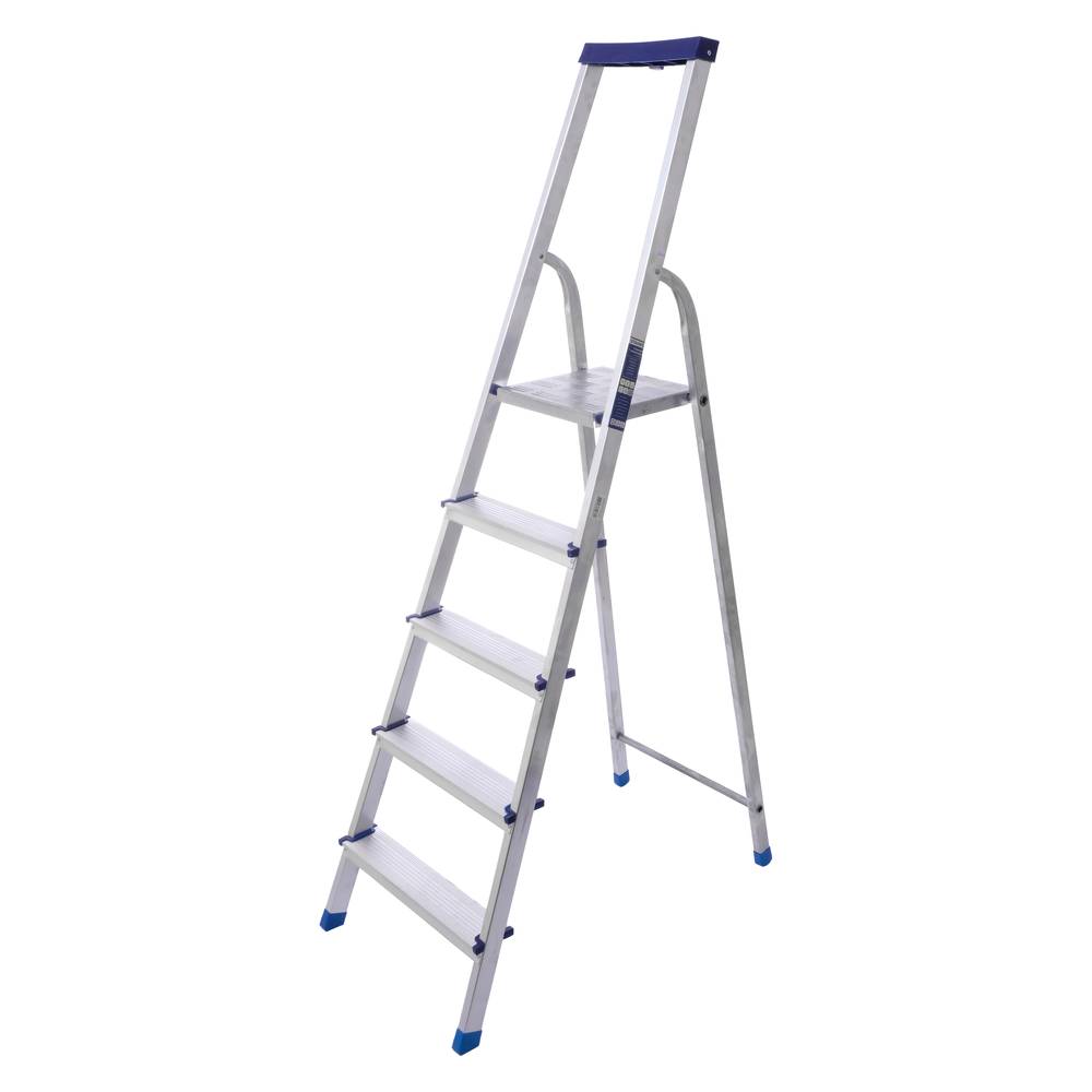 Стремянка алюминиевая с органайзером 5 ступеней AS05LX