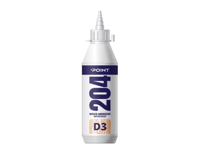 Клей для дерева POINT "204 D3 Wood Adhesive", прозрачный, 500 мл (03-4-0-204)