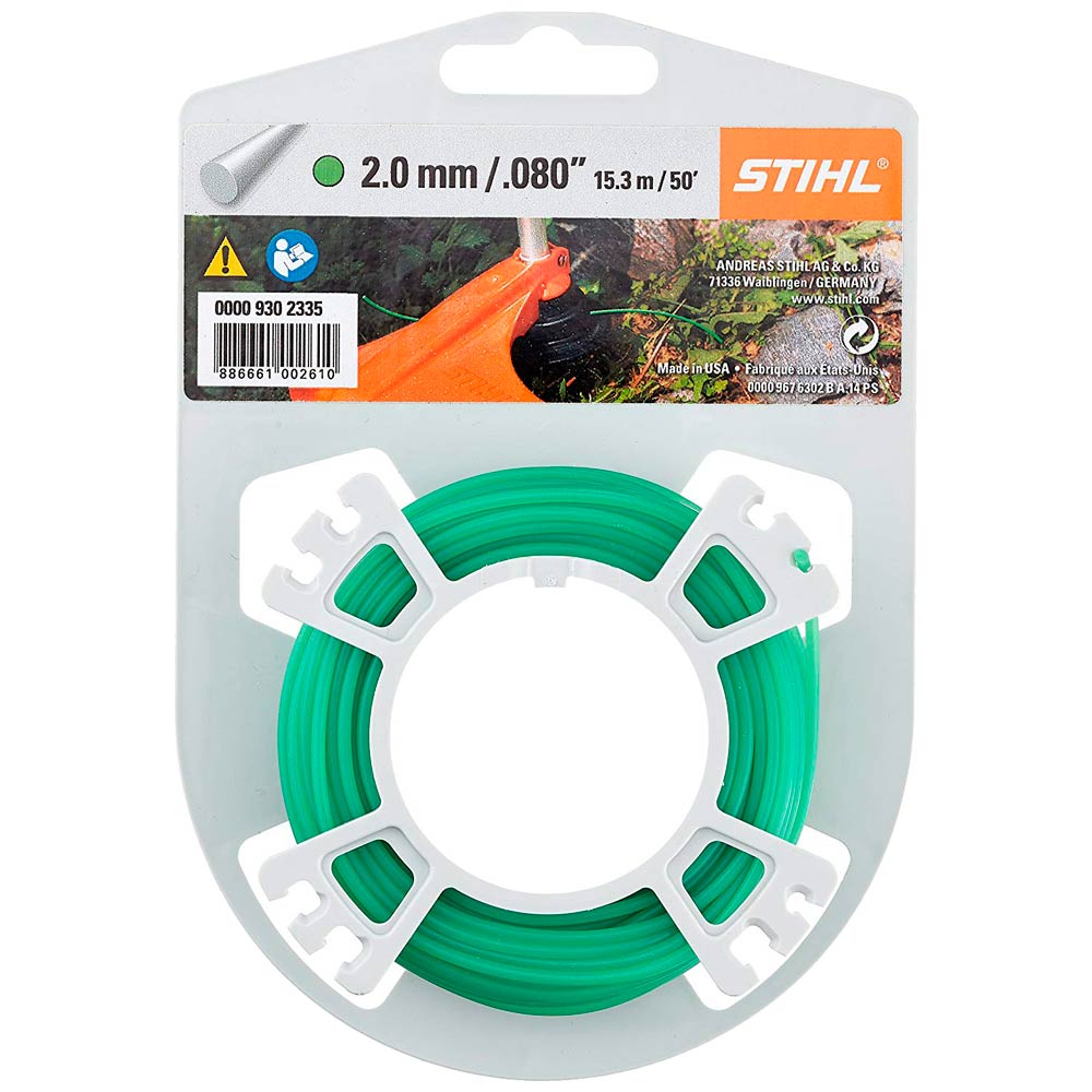 Леска для триммера Stihl 2,0 (14м) круглая зеленая