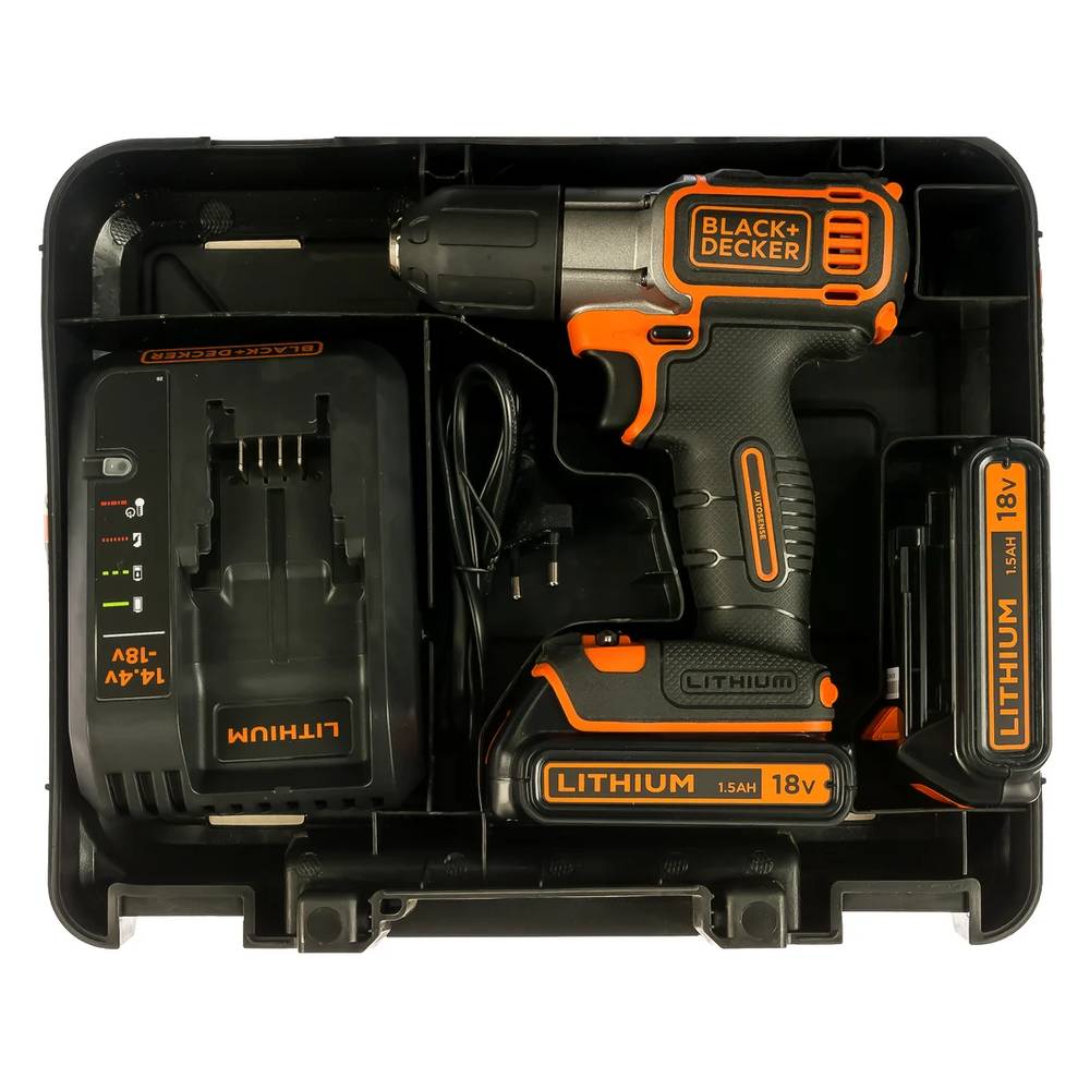 Шуруповерт аккумуляторный ударный B&D ASD18KB