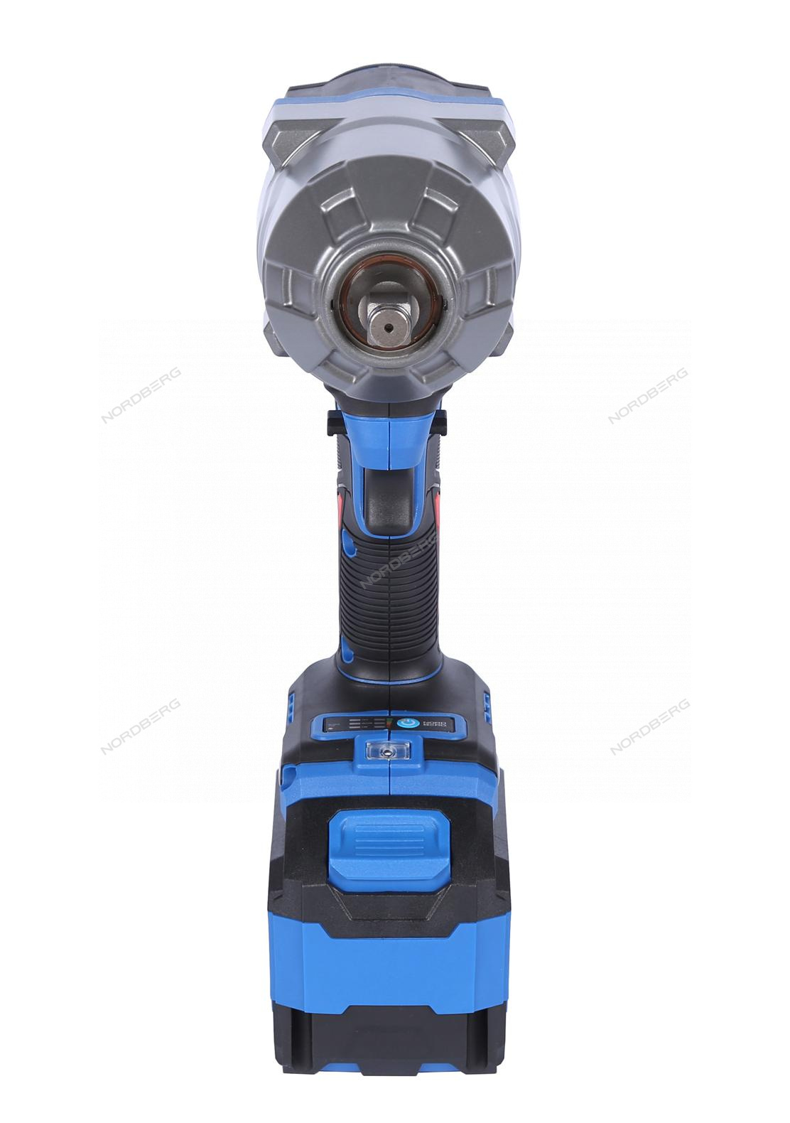 Гайковерт аккумуляторный, 1/2", 21 В, 1500 Нм, 2 аккумулятора 6 A и зарядное устройство, в кейсе NORDBERG NE806K-1/2