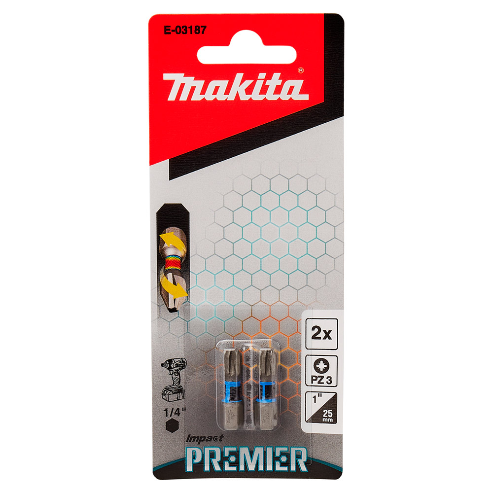 Насадка Makita Impact Premier PZ3, 25 мм, C-form, 2 шт.