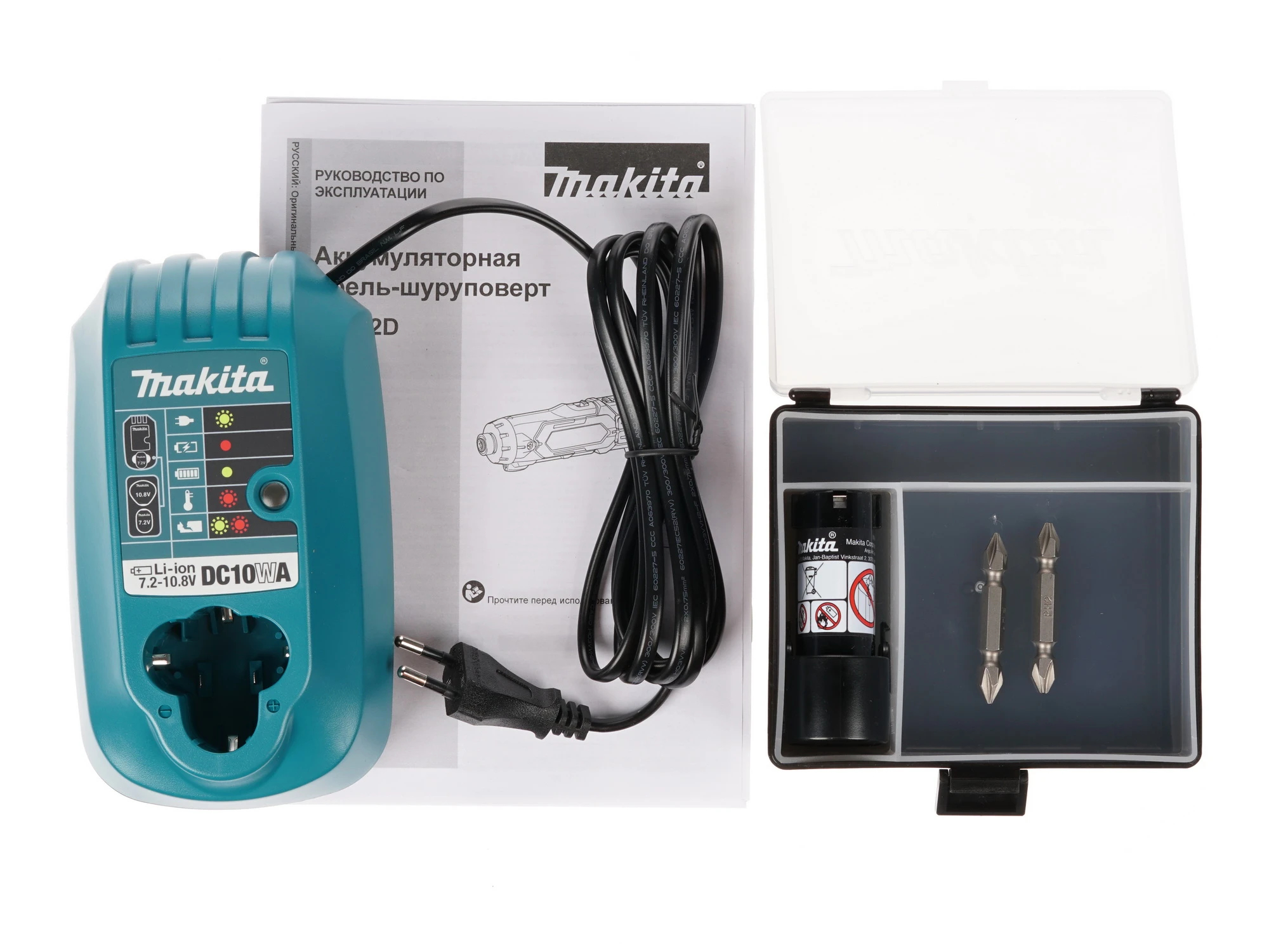 Отвертка аккумуляторная Makita DF012DSE