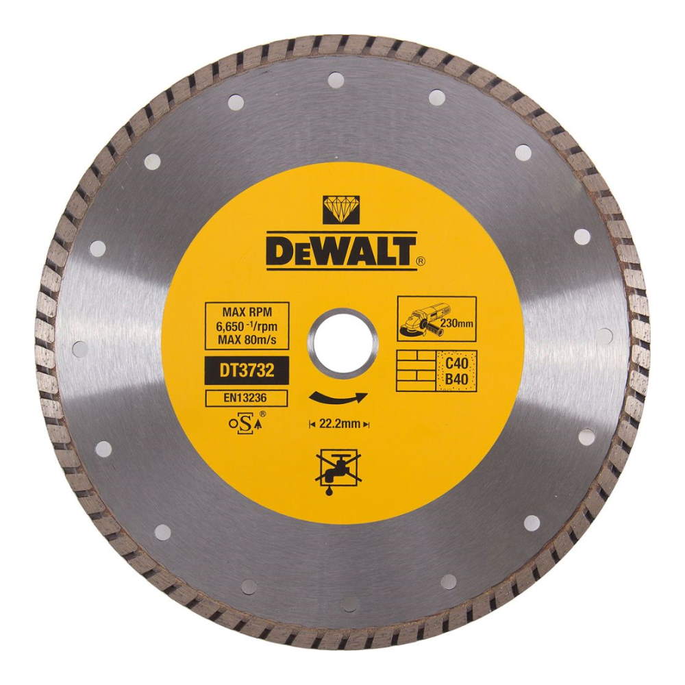 Круг алмазный DeWalt ф230 универсальный DT3732