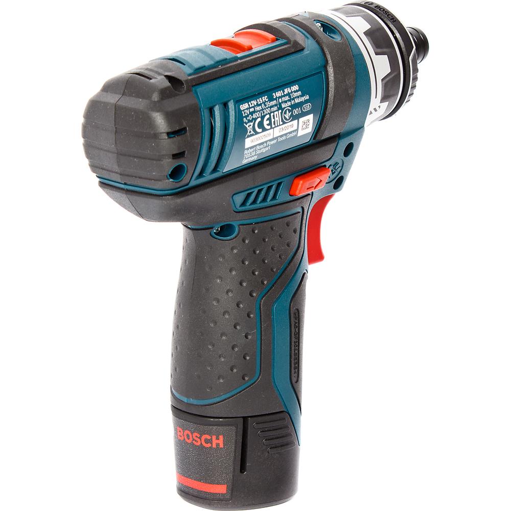 Шуруповерт аккумуляторный Bosch GSR 12V-15 FC 4насадки,АКБ,ЗУ