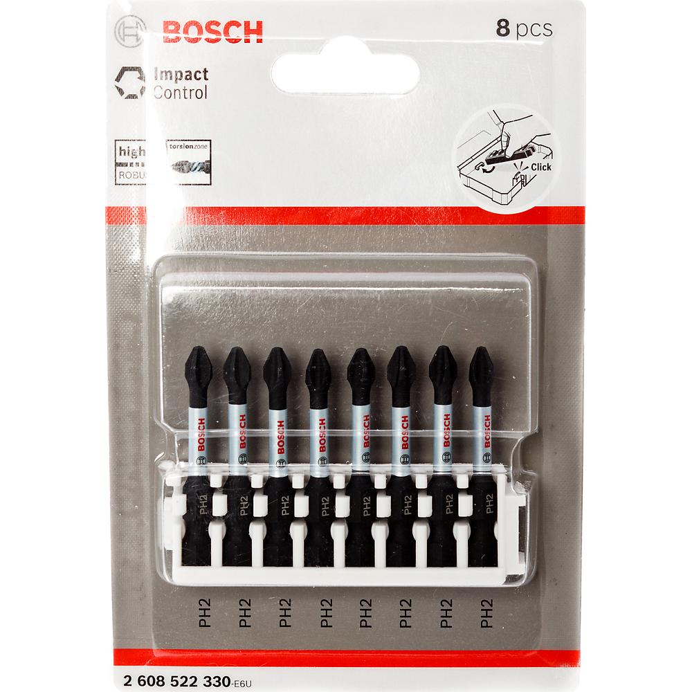 Набор бит Bosch 8шт Ph 2/50 ударных (330)