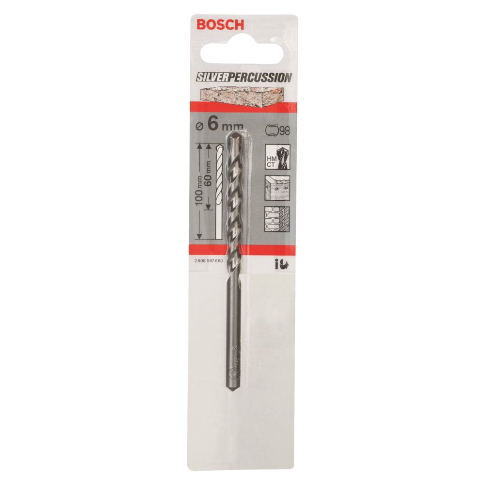 Сверло по бетону Bosch 6х100 Silver Percussion (660)
