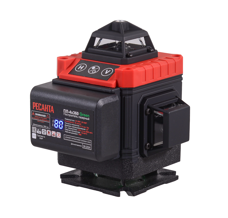 Построитель лазерный ПЛ-4Х360 Green Ресанта