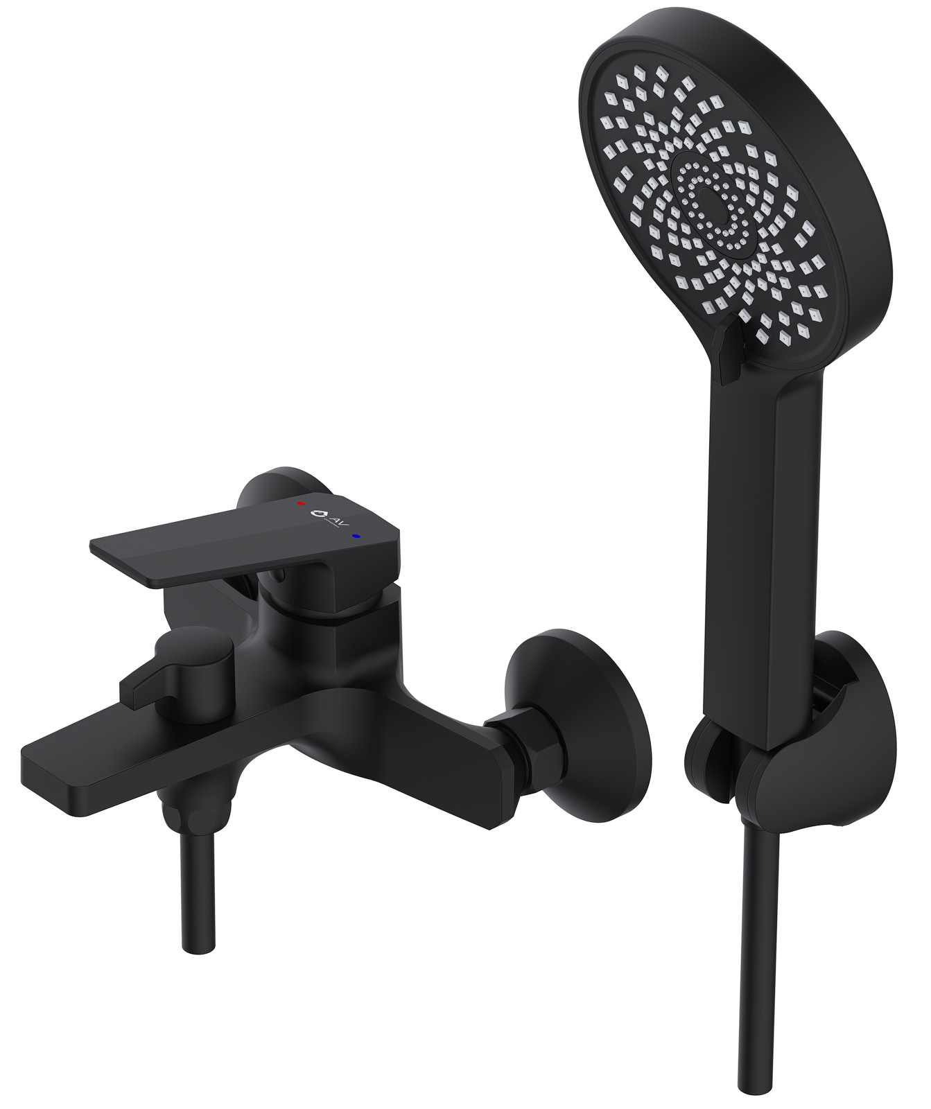 Смеситель для ванны (Lt) D35, серия WIN (black) AV Engineering